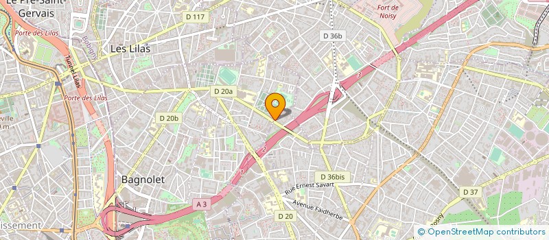 localisation de l'entreprise DBR à MONTREUIL