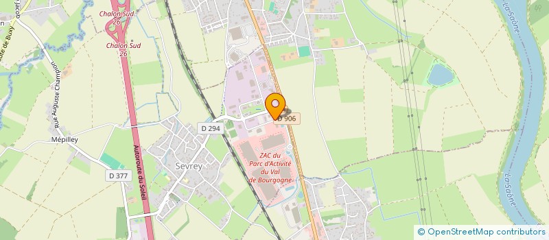 localisation de l'entreprise DBR DIFFUSION à SEVREY