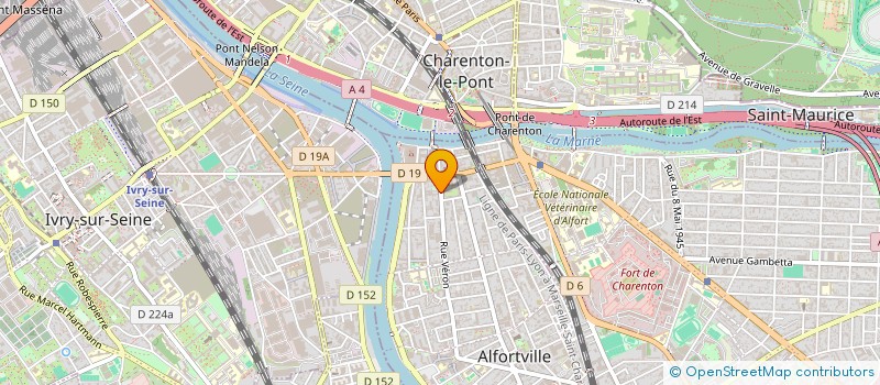 localisation de l'entreprise DBR DISTRIBUTION à ALFORTVILLE