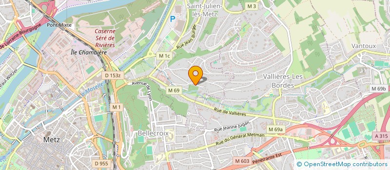 localisation de l'entreprise DBRIF à SAINT-JULIEN-LES-METZ