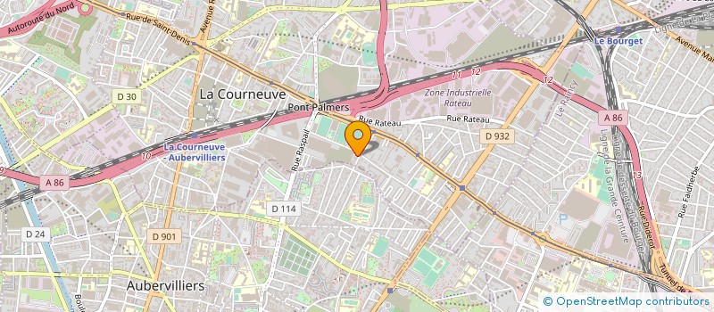 localisation de l'entreprise DBRP à LA COURNEUVE