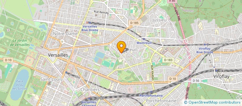 localisation de l'entreprise DBRS à VERSAILLES