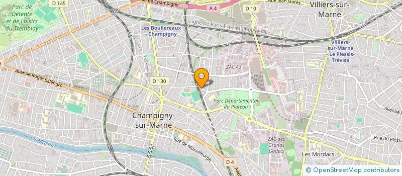 localisation de l'entreprise DBS à CHAMPIGNY-SUR-MARNE