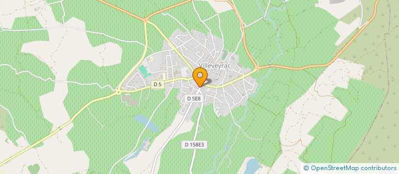 localisation de l'entreprise DBS  VILLEVEYRAC