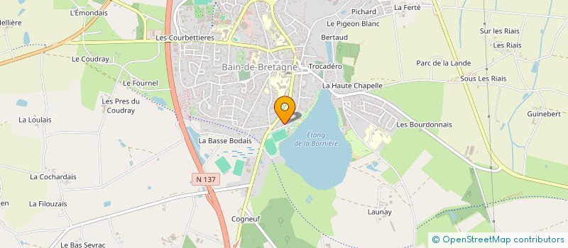 localisation de l'entreprise DBS à BAIN-DE-BRETAGNE
