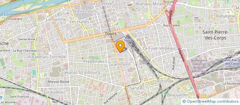 localisation de l'entreprise DBS  TOURS