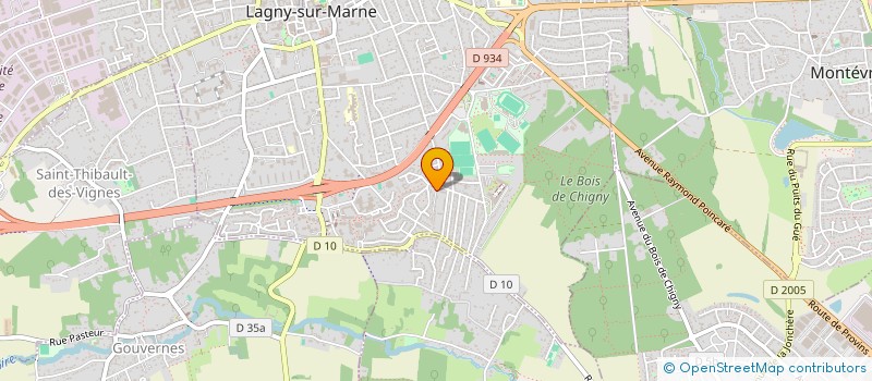 localisation de l'entreprise DBS-BAT à LAGNY-SUR-MARNE