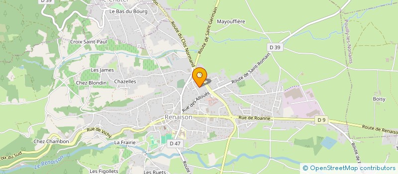 localisation de l'entreprise DBS COURTAGE, CONSEIL ET INVESTISSEMENT  RENAISON