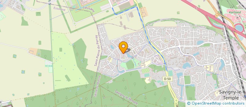 localisation de l'entreprise DBS DISTRIBUTION  SAVIGNY-LE-TEMPLE