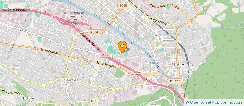 localisation de l'entreprise DBS IMMO  CLUSES