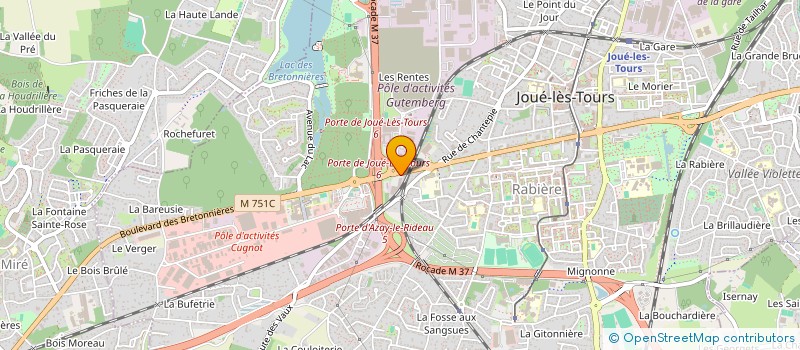 localisation de l'entreprise DBS JOUE  JOUE-LES-TOURS