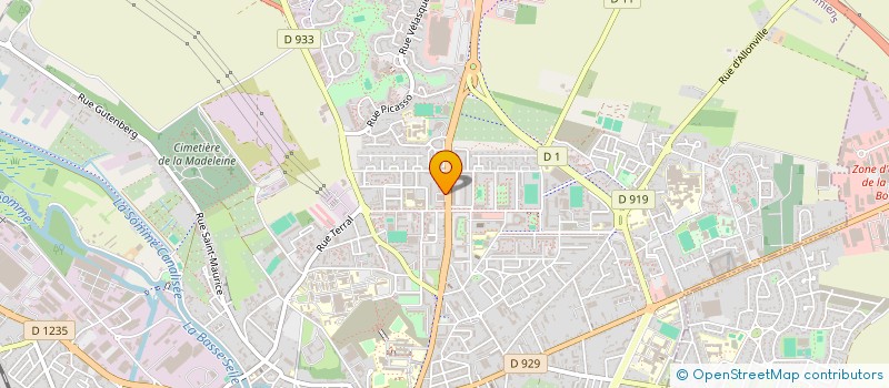 localisation de l'entreprise DBS PICARDIE  AMIENS