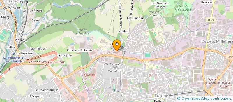 localisation de l'entreprise DBS ST CYR  SAINT-CYR-SUR-LOIRE