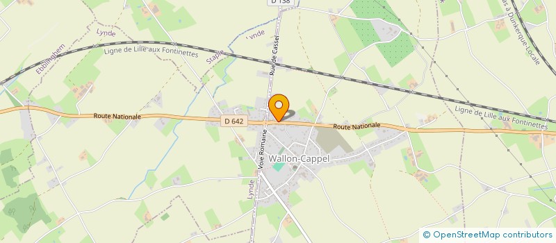 localisation de l'entreprise DBSIMMO  WALLON-CAPPEL