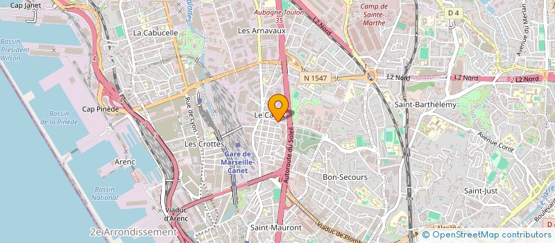 localisation de l'entreprise DBSPORTCLUB à MARSEILLE