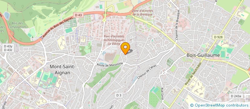 localisation de l'entreprise DBSTARS à MONT-SAINT-AIGNAN