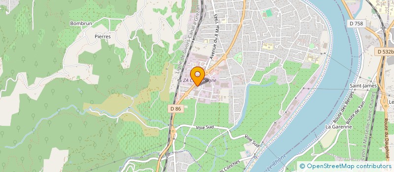 localisation de l'entreprise DBT à TOURNON-SUR-RHONE