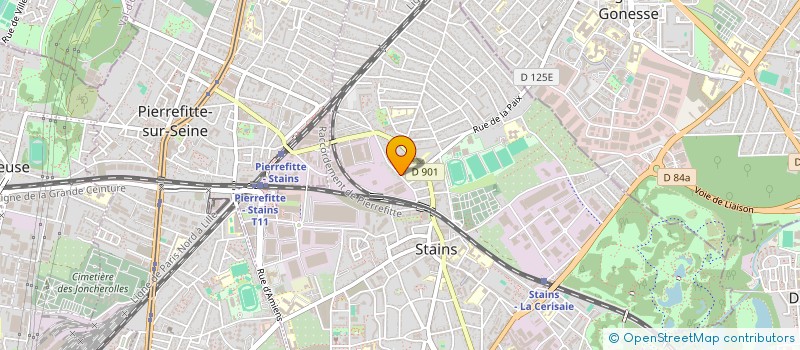 localisation de l'entreprise DBT  STAINS