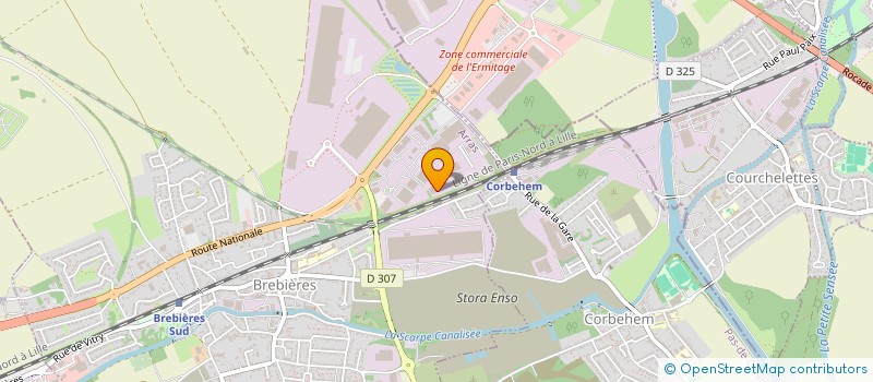 localisation de l'entreprise DBT INGENIERIE à BREBIERES