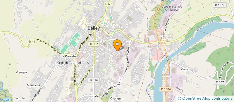 localisation de l'entreprise DBT POWER  BELLEY