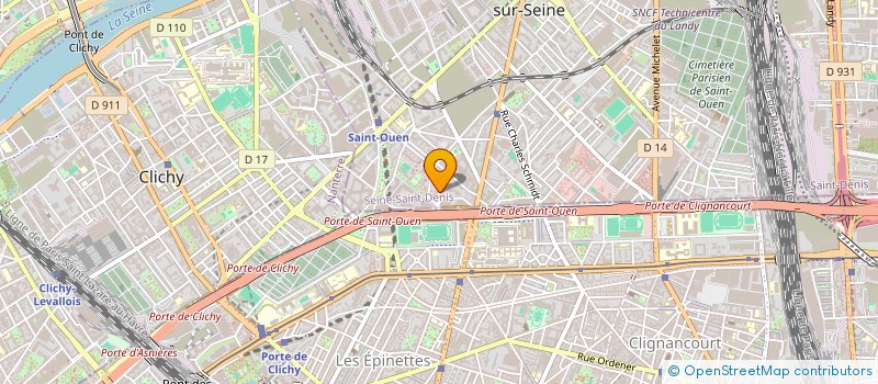 localisation de l'entreprise DBTP  SAINT-OUEN-SUR-SEINE