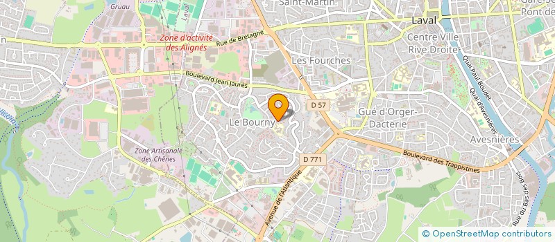 localisation de l'entreprise DBTP53 SARL à LAVAL