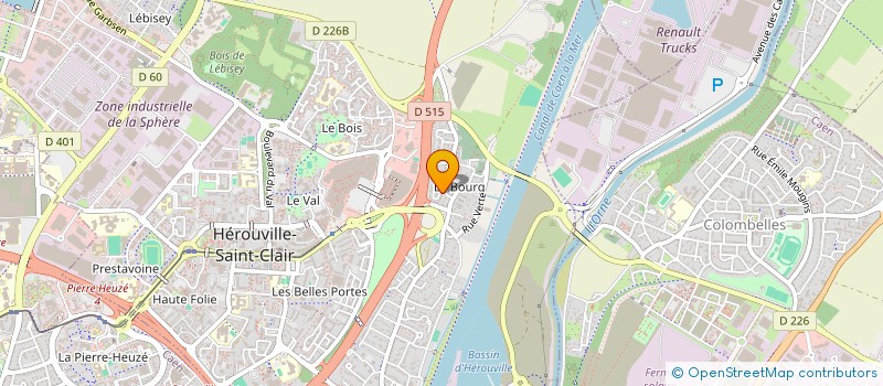 localisation de l'entreprise DBV ET ASSOCIES à HEROUVILLE-SAINT-CLAIR