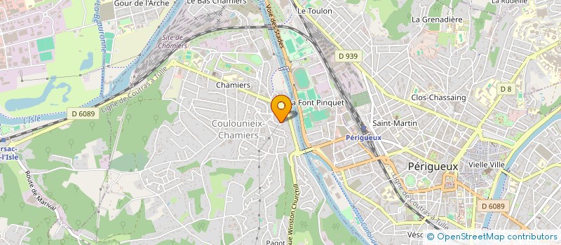 localisation de l'entreprise DBW  COULOUNIEIX-CHAMIERS