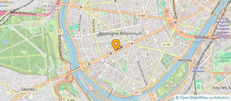 localisation de l'entreprise DBX CONSEIL à BOULOGNE-BILLANCOURT