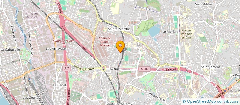 localisation de l'entreprise DBZ LOCATION SAS  MARSEILLE