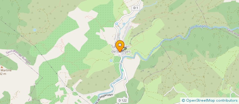 localisation de l'entreprise DBZ PROD  SAINT-JEAN-DE-BUEGES