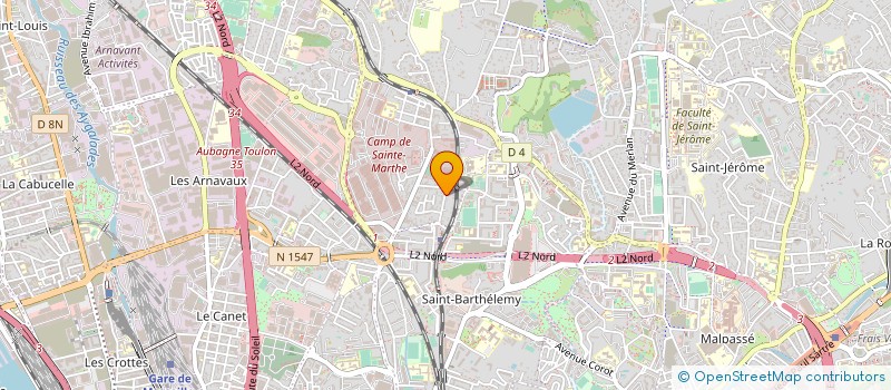 localisation de l'entreprise DBZ TRANSPORTS à MARSEILLE