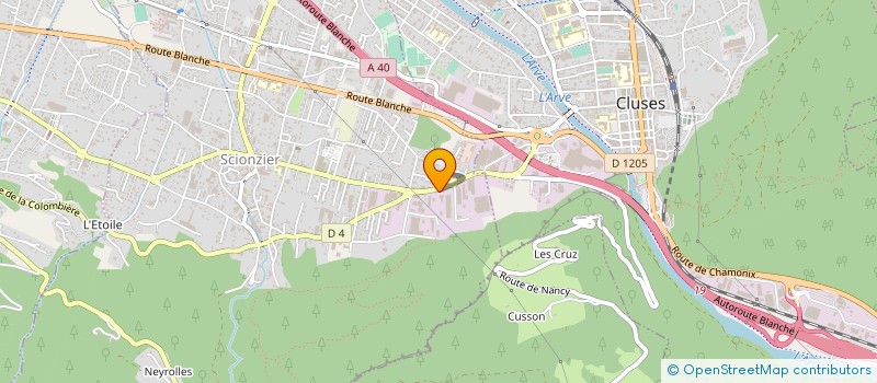 localisation de l'entreprise DC AUTO à SCIONZIER