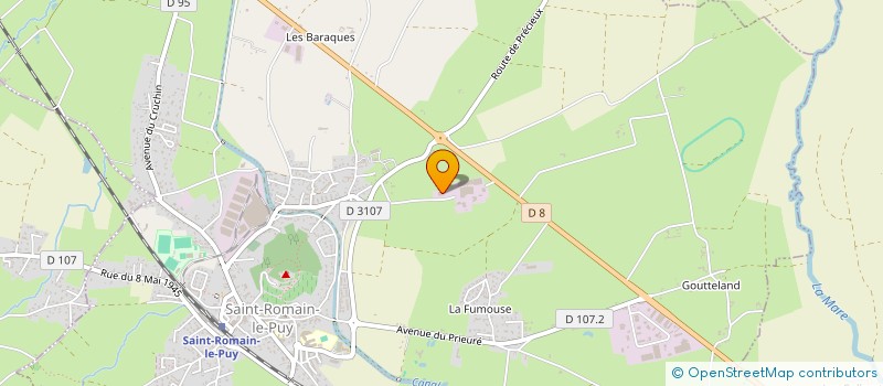 localisation de l'entreprise DC BOISSONS  SAINT-ROMAIN-LE-PUY