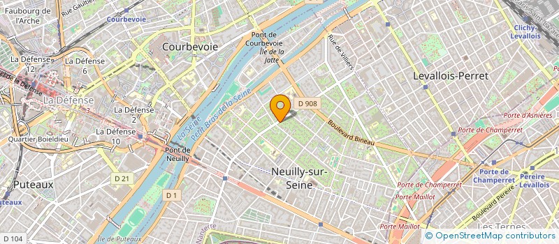 localisation de l'entreprise DC&CO à NEUILLY-SUR-SEINE