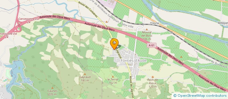 localisation de l'entreprise DC CONCEPT HABITAT  FONTIES-D'AUDE