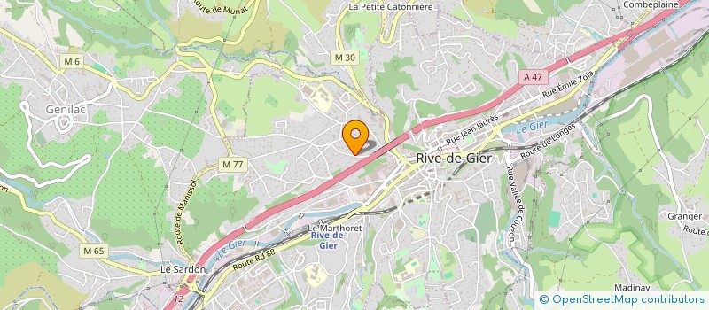 localisation de l'entreprise DC CONSTRUCTIONS  RIVE-DE-GIER