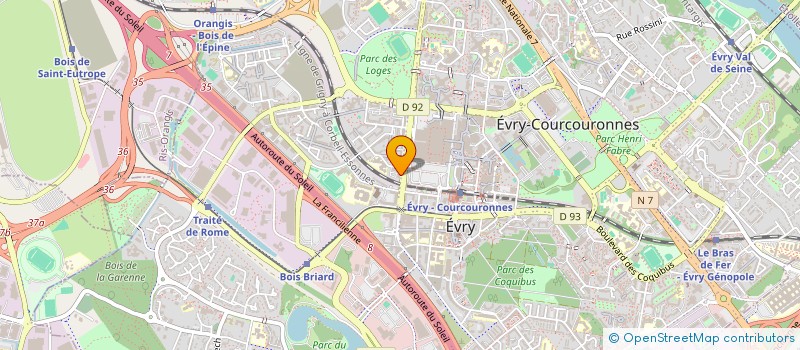 localisation de l'entreprise DC CONSULT à EVRY-COURCOURONNES