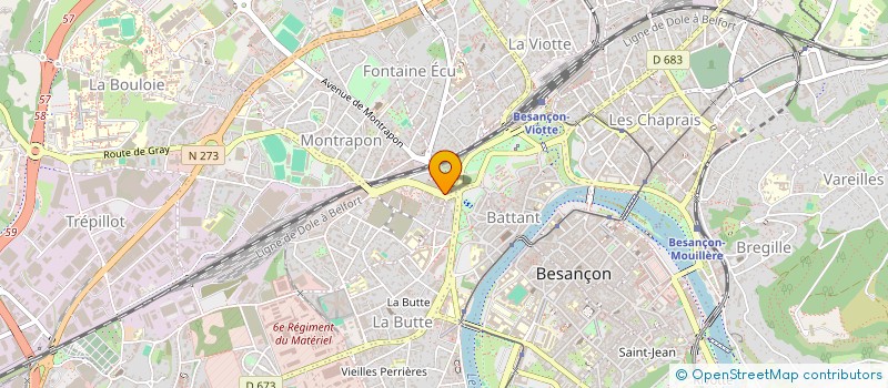 localisation de l'entreprise DC DIS à BESANCON