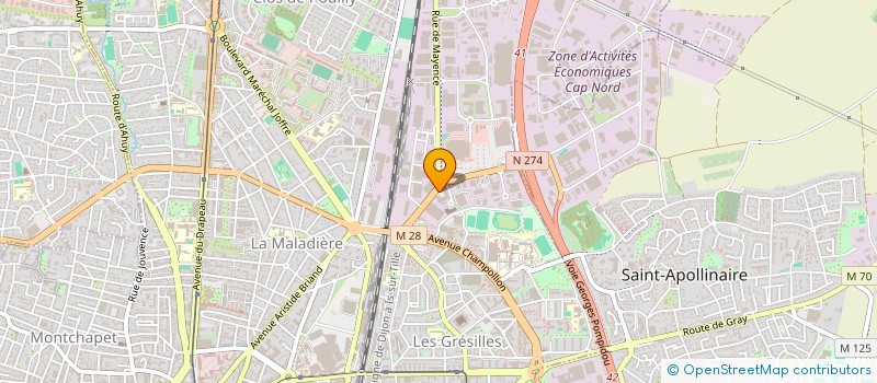 localisation de l'entreprise DC DISTRIBUTION à DIJON