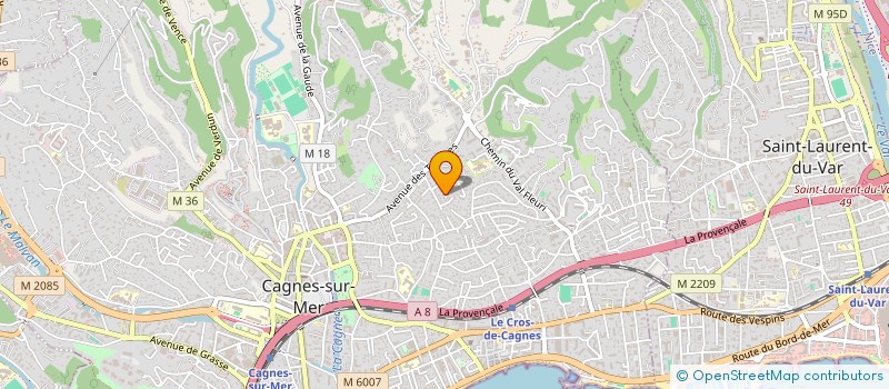 localisation de l'entreprise DC EVENTS à CAGNES-SUR-MER
