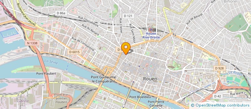 localisation de l'entreprise DC FOOD à ROUEN