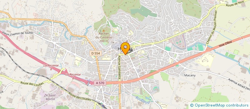 localisation de l'entreprise DC-GROUPE à HYERES