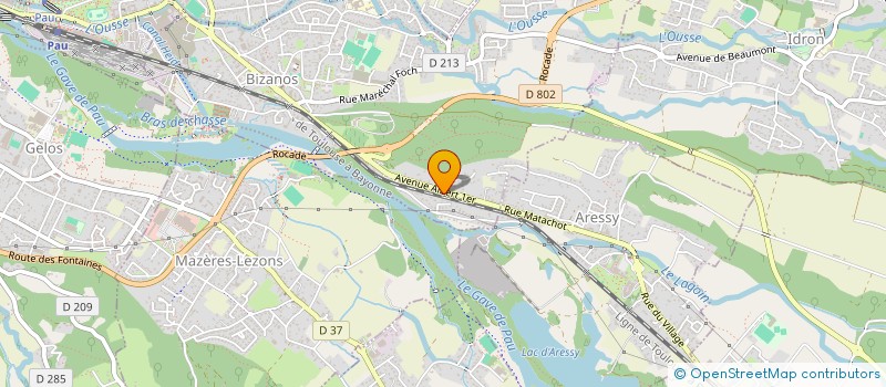 localisation de l'entreprise DC HABITAT à BIZANOS