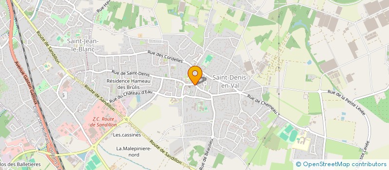 localisation de l'entreprise DC HOLDING à SAINT-DENIS-EN-VAL