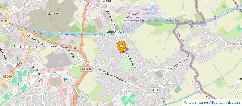 localisation de l'entreprise DC IMMO  LEERS