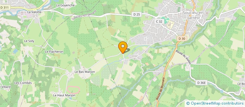 localisation de l'entreprise DC IMMO  SOUCIEU-EN-JARREST