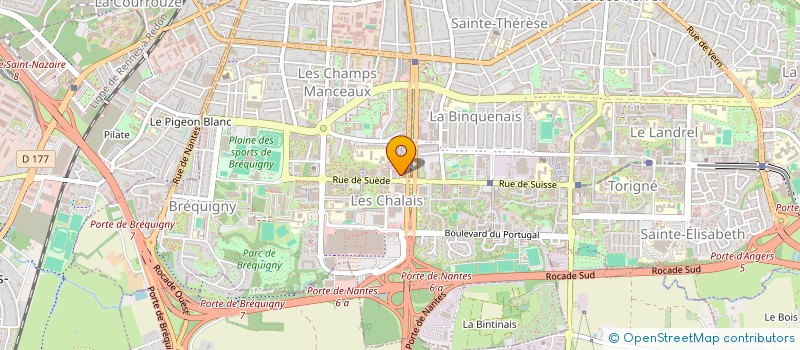 localisation de l'entreprise DC IMMO  RENNES