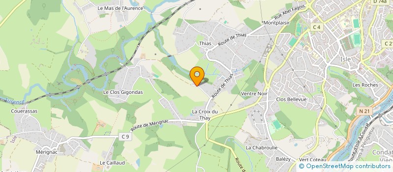 localisation de l'entreprise DC IMMO à ISLE
