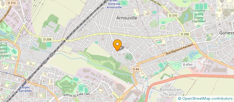 localisation de l'entreprise DC IMMO  ARNOUVILLE